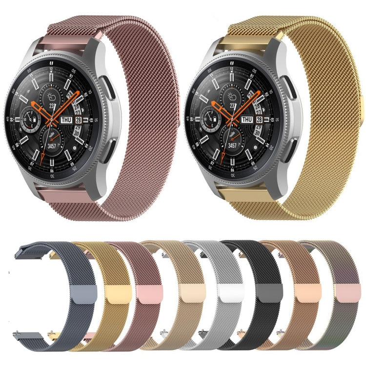 For Huami Amazfit GTS 20mm Milanese Magnetic Metal Replacement Strap Watchband, 20mm