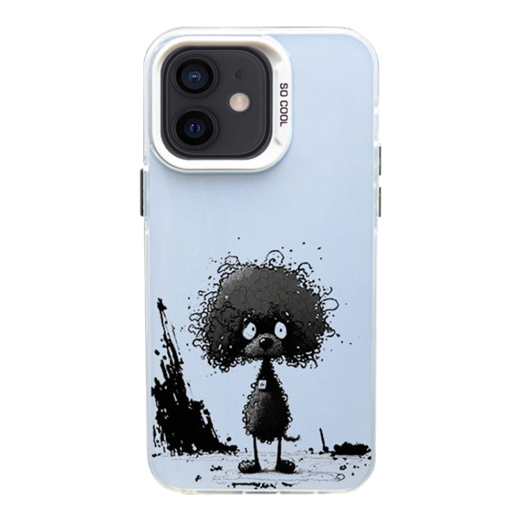 Color Ink Frosted PC+TPU Phone Case, For iPhone 11