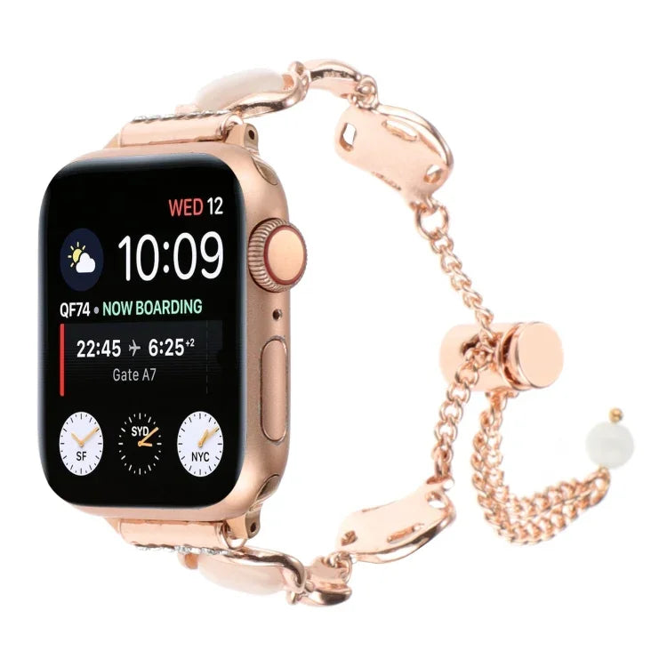 シェルメタルチェーンブレスレットウォッチバンド、Apple Watch 42mm用、Apple Watch 38mm用