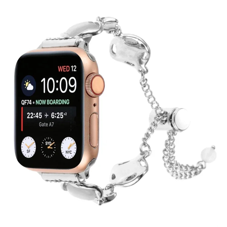 シェルメタルチェーンブレスレットウォッチバンド、Apple Watch 42mm用、Apple Watch 38mm用