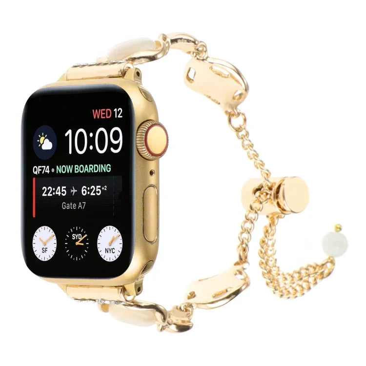 シェルメタルチェーンブレスレットウォッチバンド、Apple Watch 42mm用、Apple Watch 38mm用