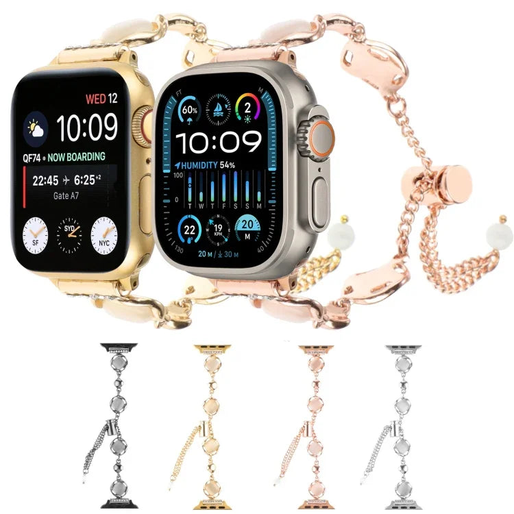 シェルメタルチェーンブレスレットウォッチバンド、Apple Watch 42mm用、Apple Watch 38mm用