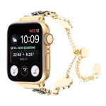 カメリアメタルチェーンブレスレットウォッチバンド、Apple Watch SE 2023 44mm用、Apple Watch SE 2023 40mm用、Apple Watch Ultra 2 49mm用、Apple Watch Series 9 45mm用、Apple Watch Series 9 41mm用、Apple Watch Ultra 49mm用、Apple Watch Series 8 41mm用