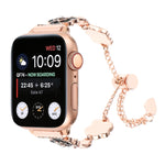 カメリアメタルチェーンブレスレットウォッチバンド、Apple Watch SE 40mm用、Apple Watch SE 44mm用、Apple Watch Series 6 40mm用、Apple Watch Series 6 44mm用、Apple Watch Series 5 44mm用、Apple Watch Series 5 40mm用、Apple Watch Series 4 44mm用