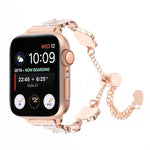 カメリアメタルチェーンブレスレットウォッチバンド、Apple Watch SE 40mm用、Apple Watch SE 44mm用、Apple Watch Series 6 40mm用、Apple Watch Series 6 44mm用、Apple Watch Series 5 44mm用、Apple Watch Series 5 40mm用、Apple Watch Series 4 44mm用