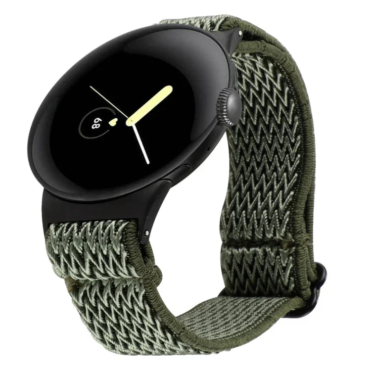 20mmウェーブ編みナイロンウォッチバンド Google Pixel Watch 4 / 3 / 2 / 1 41mm用