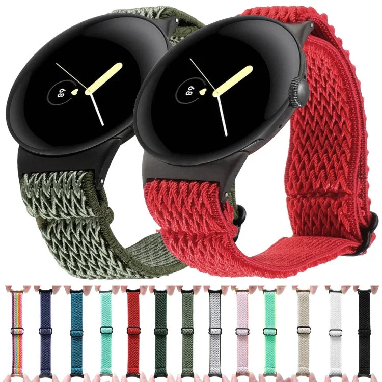 20mmウェーブ編みナイロンウォッチバンド Google Pixel Watch 4 / 3 / 2 / 1 41mm用