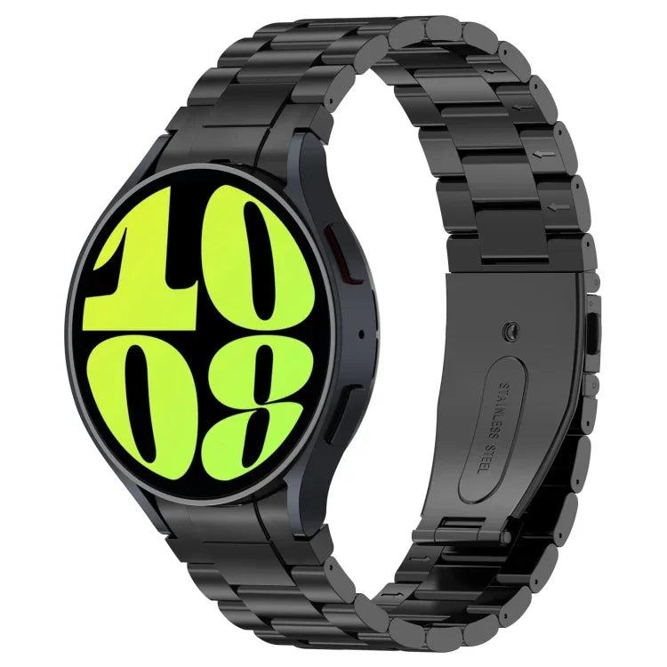 ボタンスタイル スリービーズ メタル 時計バンド、Samsung Galaxy Watch6/6 Classic/5/5 Pro 用