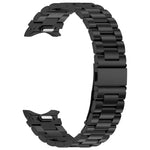 ボタンスタイル スリービーズ メタル 時計バンド、Samsung Galaxy Watch6/6 Classic/5/5 Pro 用