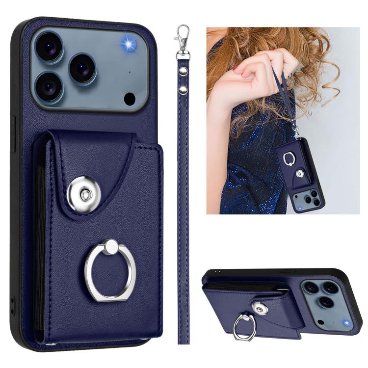 オルガンカードバッグリングホルダーPU電話ケース、ストラップ付き、iPhone 17 Pro Max用、iPhone 17 Pro用、iPhone 17用、iPhone Air用、iPhone 15 Pro Max用、iPhone 15 Pro用、iPhone 15 Plus用、iPhone 15用