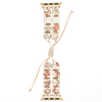 Hexagonal Stones Drawstring Chain Watch Band, For Apple Watch SE 40mm, For Apple Watch SE 44mm, For Apple Watch Series 6 40mm, For Apple Watch Series 6 44mm, For Apple Watch Series 5 44mm, For Apple Watch Series 5 40mm, For Apple Watch Series 4 44mm   ...