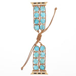Hexagonal Stones Drawstring Chain Watch Band, For Apple Watch SE 40mm, For Apple Watch SE 44mm, For Apple Watch Series 6 40mm, For Apple Watch Series 6 44mm, For Apple Watch Series 5 44mm, For Apple Watch Series 5 40mm, For Apple Watch Series 4 44mm   ...