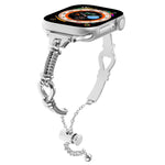 ツイストメタルブレスレットチェーンウォッチバンド、Apple Watch SE 2022 44mm用、Apple Watch Series 7 41mm用、Apple Watch Series 7 45mm用、Apple Watch SE 40mm用、Apple Watch SE 44mm用、Apple Watch Series 6 40mm用、Apple Watch Series 6 44mm用
