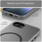 MagSafe フロスト半透明TPU + PC全面保護電話ケース、iPhone 17e / 16e用、iPhone 17 Pro Max用、iPhone 17 Pro用、iPhone 17用、iPhone Air用、iPhone 16 Pro Max用