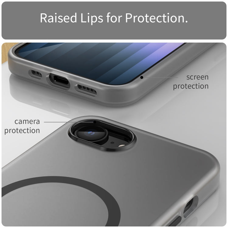 MagSafe フロスト半透明TPU + PC全面保護電話ケース、iPhone 17e / 16e用、iPhone 17 Pro Max用、iPhone 17 Pro用、iPhone 17用、iPhone Air用、iPhone 16 Pro Max用