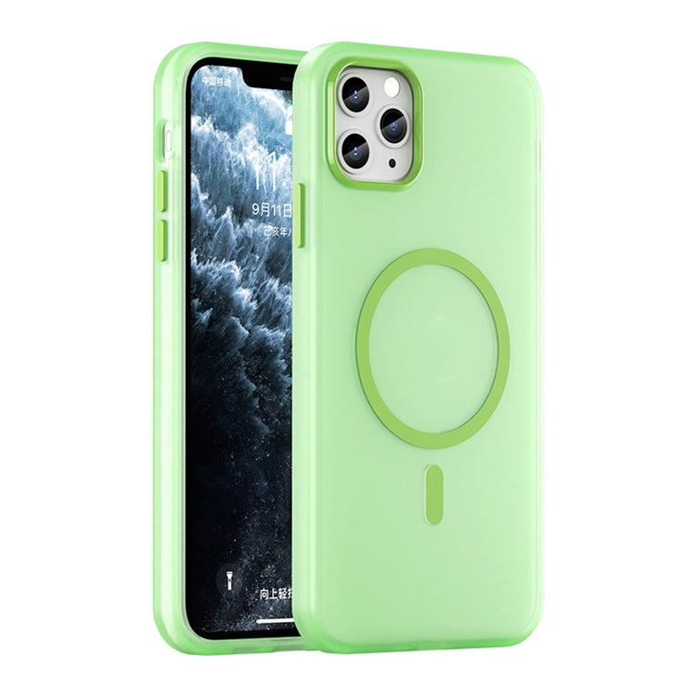 MagSafe フロスト半透明 TPU + PC 全面保護スマホケース、iPhone 11 Pro 用