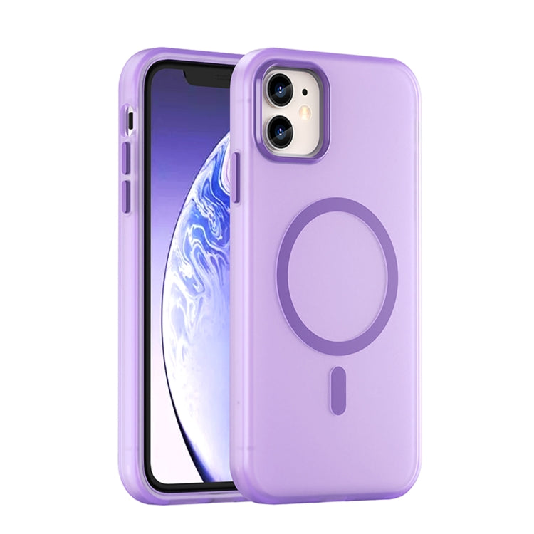 MagSafe フロスト半透明 TPU + PC 全面保護スマホケース、iPhone 11 Pro 用