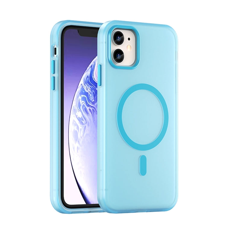 MagSafe フロスト半透明 TPU + PC 全面保護スマホケース、iPhone 11 Pro 用