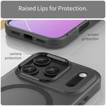 MagSafe フロスト半透明TPU + PC全面保護電話ケース、iPhone 16 Pro用、iPhone 16 Plus用、iPhone 16用、iPhone 15 Pro Max用、iPhone 15 Pro用
