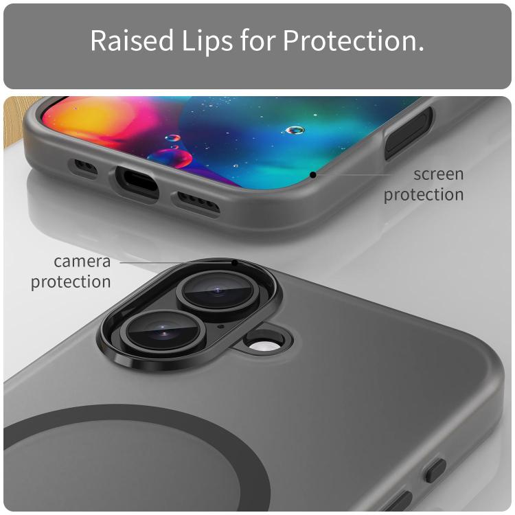 MagSafe フロスト半透明TPU + PC全面保護電話ケース、iPhone 17e / 16e用、iPhone 17 Pro Max用、iPhone 17 Pro用、iPhone 17用、iPhone Air用、iPhone 16 Pro Max用