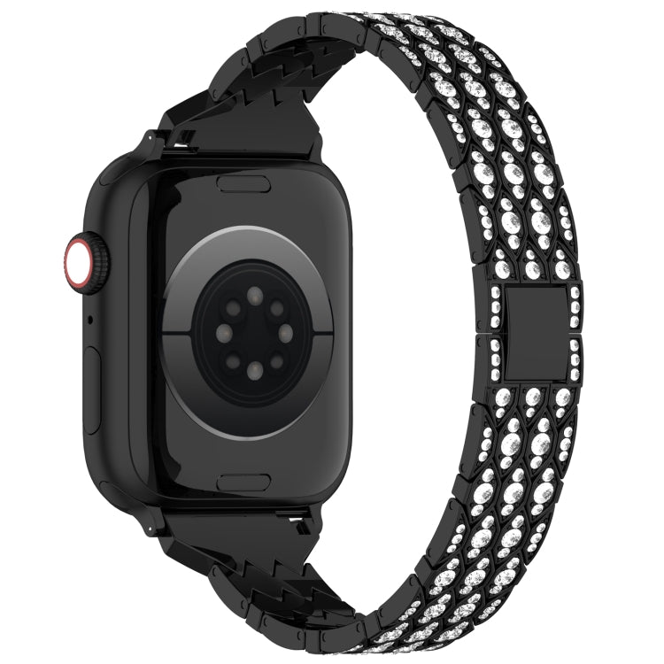 デビルアイダイヤモンドブレスレットメタルウォッチバンド、Apple Watch SE 2023 44mm用、Apple Watch SE 2023 40mm用、Apple Watch Ultra 2 49mm用、Apple Watch Series 9 45mm用、Apple Watch Series 9 41mm用、Apple Watch Ultra 49mm用、Apple Watch Series 8 41mm用