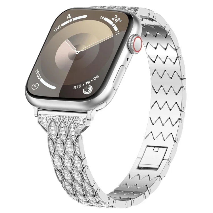 デビルアイ ダイヤモンド ブレスレット メタルウォッチバンド、Apple Watch 42mm用、Apple Watch 38mm用