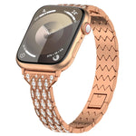 デビルアイ ダイヤモンド ブレスレット メタルウォッチバンド、Apple Watch 42mm用、Apple Watch 38mm用