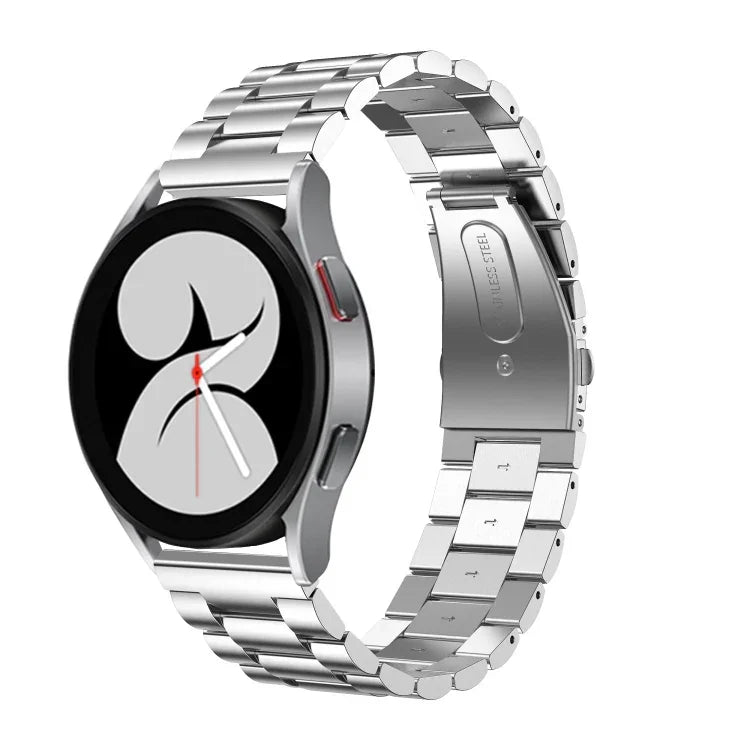 フラットヘッド スリービーズ ステンレススチール 時計バンド、Samsung Galaxy Watch6 / 6 Classic 用