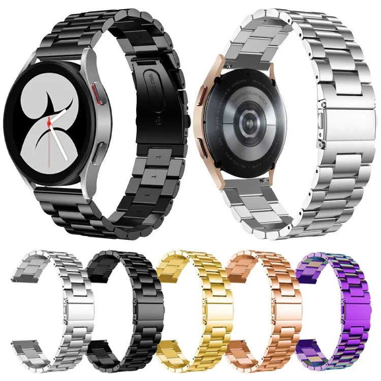 フラットヘッド スリービーズ ステンレススチール 時計バンド、Samsung Galaxy Watch6 / 6 Classic 用