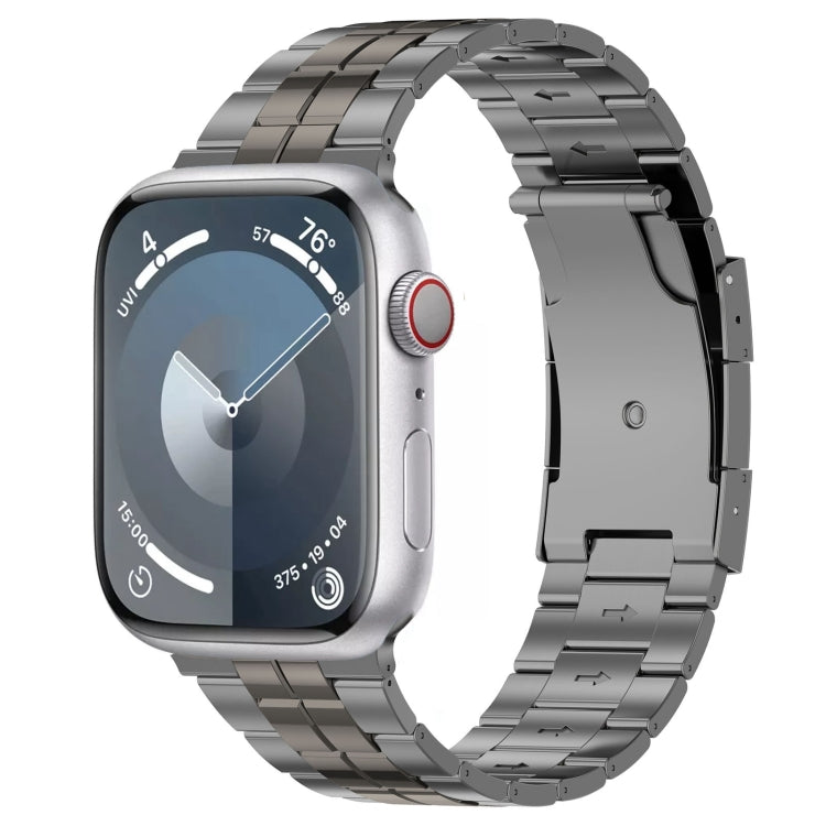 べっ甲バックル チタンステンレス製ウォッチバンド、Apple Watch SE 2023 44mm用、Apple Watch SE 2023 40mm用、Apple Watch Ultra 2 49mm用、Apple Watch Series 9 45mm用、Apple Watch Series 9 41mm用、Apple Watch Ultra 49mm用、Apple Watch Series 8 41mm用
