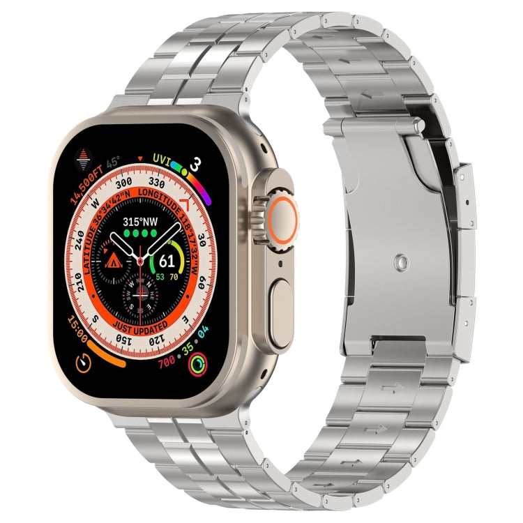 べっ甲バックル チタンステンレス製ウォッチバンド、Apple Watch SE 2023 44mm用、Apple Watch SE 2023 40mm用、Apple Watch Ultra 2 49mm用、Apple Watch Series 9 45mm用、Apple Watch Series 9 41mm用、Apple Watch Ultra 49mm用、Apple Watch Series 8 41mm用