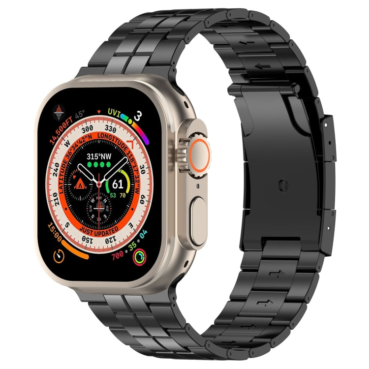 べっ甲バックル チタンステンレス製ウォッチバンド、Apple Watch SE 2023 44mm用、Apple Watch SE 2023 40mm用、Apple Watch Ultra 2 49mm用、Apple Watch Series 9 45mm用、Apple Watch Series 9 41mm用、Apple Watch Ultra 49mm用、Apple Watch Series 8 41mm用