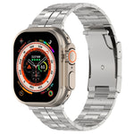 べっ甲バックル チタンステンレス製ウォッチバンド、Apple Watch SE 2023 44mm用、Apple Watch SE 2023 40mm用、Apple Watch Ultra 2 49mm用、Apple Watch Series 9 45mm用、Apple Watch Series 9 41mm用、Apple Watch Ultra 49mm用、Apple Watch Series 8 41mm用