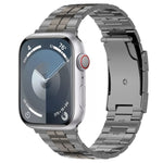 べっ甲バックル チタンステンレス製ウォッチバンド、Apple Watch SE 2023 44mm用、Apple Watch SE 2023 40mm用、Apple Watch Ultra 2 49mm用、Apple Watch Series 9 45mm用、Apple Watch Series 9 41mm用、Apple Watch Ultra 49mm用、Apple Watch Series 8 41mm用