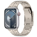 トータスバックルチタン鋼ウォッチバンド、Apple Watch SE 40mm用、Apple Watch SE 44mm用、Apple Watch Series 6 40mm用、Apple Watch Series 6 44mm用、Apple Watch Series 5 44mm用、Apple Watch Series 5 40mm用、Apple Watch Series 4 44mm用