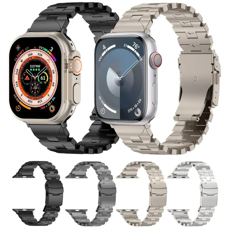 バタフライタイプ チタン鋼ウォッチバンド、Apple Watch 42mm用、Apple Watch 38mm用