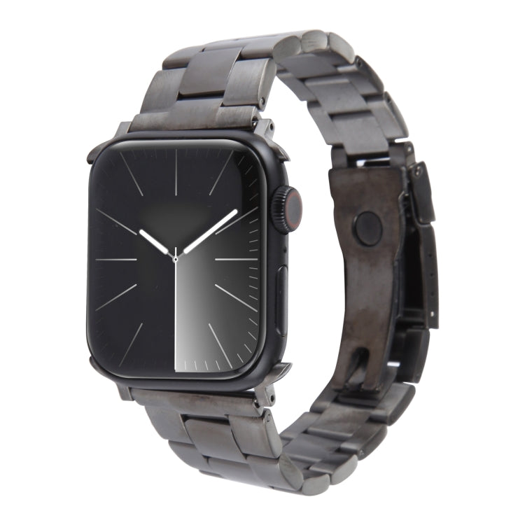 三連ステンレススチールウォッチバンド、Apple Watch SE 2023 44mm用、Apple Watch SE 2023 40mm用、Apple Watch Ultra 2 49mm用、Apple Watch Series 9 45mm用、Apple Watch Series 9 41mm用