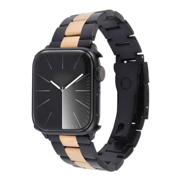 三連ステンレススチールウォッチバンド、Apple Watch Series 7 41mm用、Apple Watch Series 7 45mm用、Apple Watch SE 40mm用、Apple Watch SE 44mm用、Apple Watch Series 6 40mm用