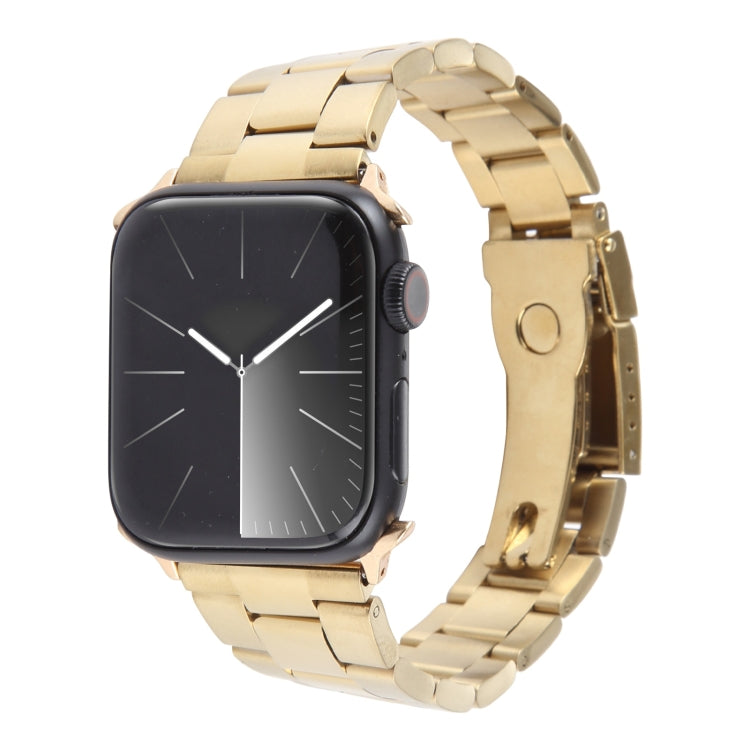 三連ステンレススチールウォッチバンド、Apple Watch Series 7 41mm用、Apple Watch Series 7 45mm用、Apple Watch SE 40mm用、Apple Watch SE 44mm用、Apple Watch Series 6 40mm用