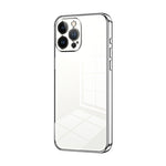 Transparent Plating Fine Hole Phone Case, For iPhone 13 Pro Max, For iPhone 13 Pro, For iPhone 13, For iPhone 12, For iPhone 12 Pro Max, For iPhone 12 Pro