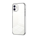 Transparent Plating Fine Hole Phone Case, For iPhone 13 Pro Max, For iPhone 13 Pro, For iPhone 13, For iPhone 12, For iPhone 12 Pro Max, For iPhone 12 Pro