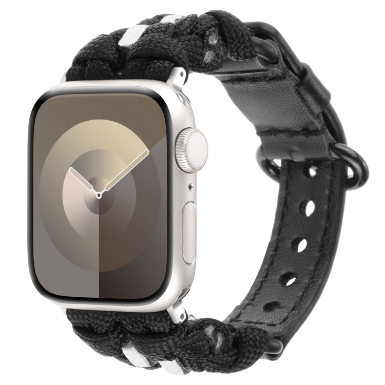 パラコード 本革ウォッチバンド、Apple Watch 42mm用、Apple Watch 38mm用