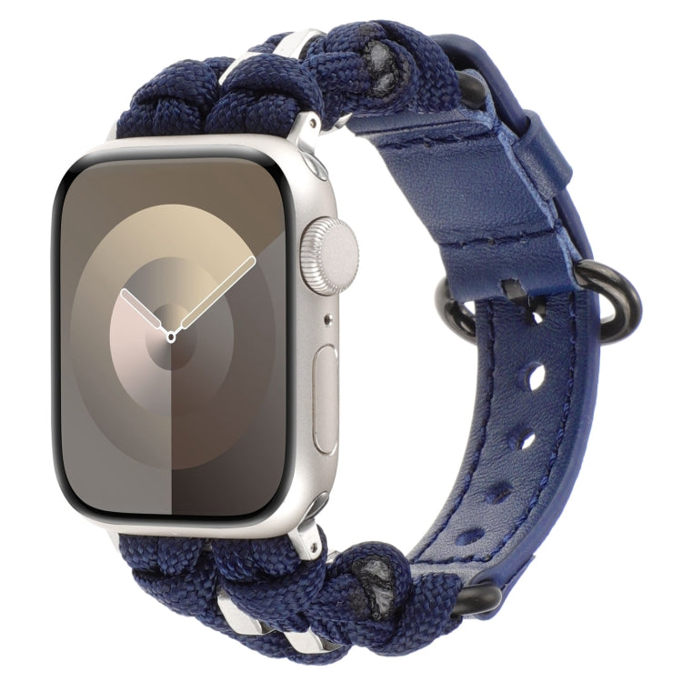 パラコード 本革ウォッチバンド、Apple Watch 42mm用、Apple Watch 38mm用