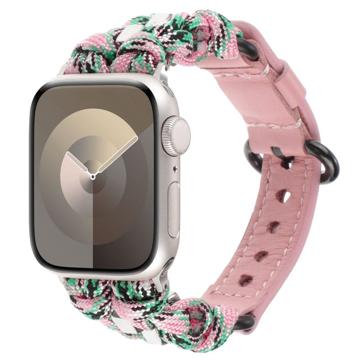 パラコード 本革ウォッチバンド、Apple Watch 42mm用、Apple Watch 38mm用