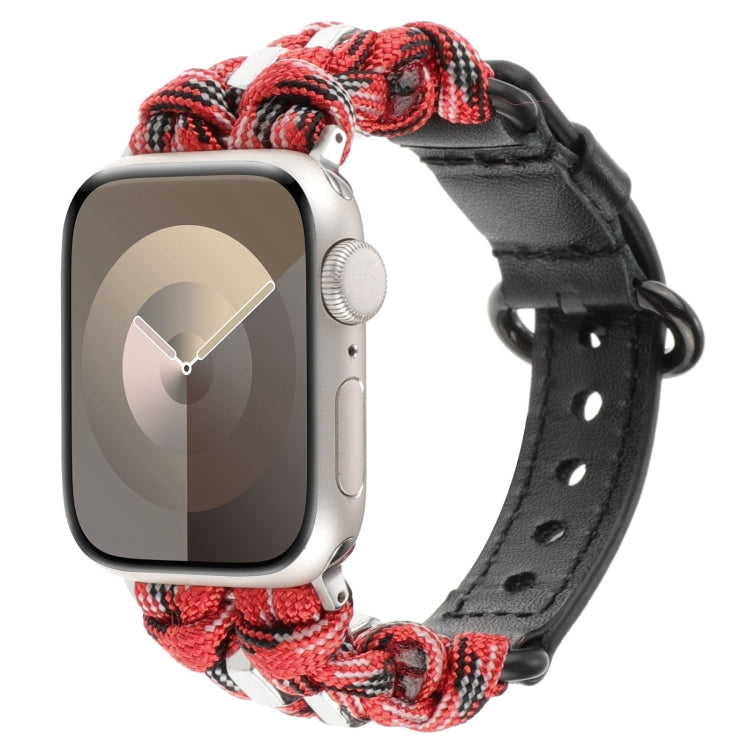 パラコード 本革ウォッチバンド、Apple Watch 42mm用、Apple Watch 38mm用