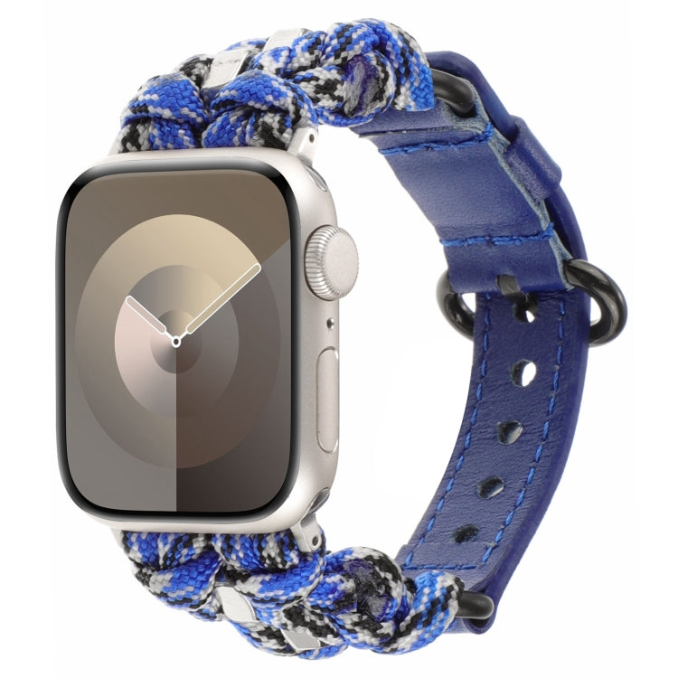 パラコード 本革ウォッチバンド、Apple Watch 42mm用、Apple Watch 38mm用