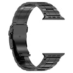 安全バックル台形チタン鋼時計バンド、Apple Watch SE 40mm用、Apple Watch SE 44mm用、Apple Watch Series 6 40mm用、Apple Watch Series 6 44mm用、Apple Watch Series 5 44mm用、Apple Watch Series 5 40mm用、Apple Watch Series 4 44mm用
