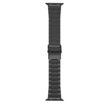 安全バックル台形チタン鋼時計バンド、Apple Watch SE 2023 44mm用、Apple Watch SE 2023 40mm用、Apple Watch Ultra 2 49mm用、Apple Watch Series 9 45mm用、Apple Watch Series 9 41mm用、Apple Watch Ultra 49mm用