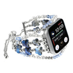 バタフライチェーンブレスレットメタル時計バンド、Apple Watch SE 2022 44mm用、Apple Watch Series 7 41mm用、Apple Watch Series 7 45mm用、Apple Watch SE 40mm用、Apple Watch SE 44mm用、Apple Watch Series 6 40mm用、Apple Watch Series 6 44mm用