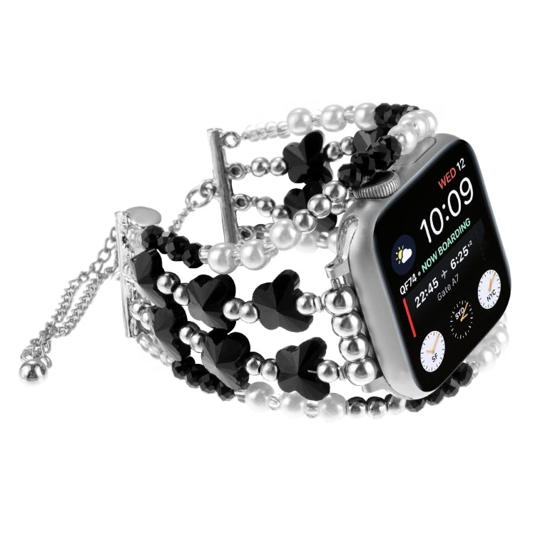バタフライチェーンブレスレットメタル時計バンド、Apple Watch SE 2022 44mm用、Apple Watch Series 7 41mm用、Apple Watch Series 7 45mm用、Apple Watch SE 40mm用、Apple Watch SE 44mm用、Apple Watch Series 6 40mm用、Apple Watch Series 6 44mm用